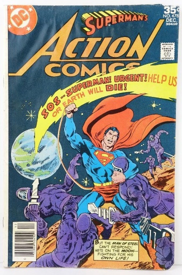 Comic: Action Comics #478 December 1977 Earths Last Day!