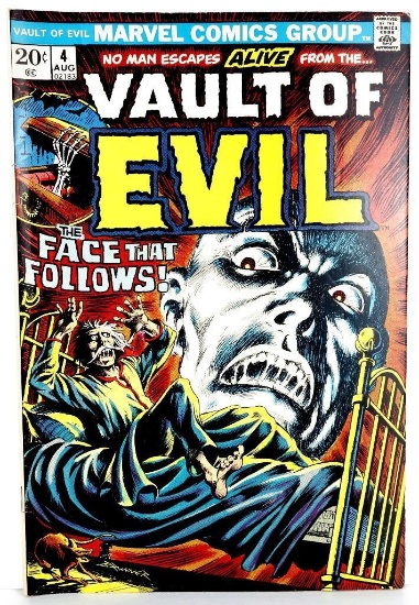 Comic: Vault Of Evil #4 August 1973 The Faces That Follows.