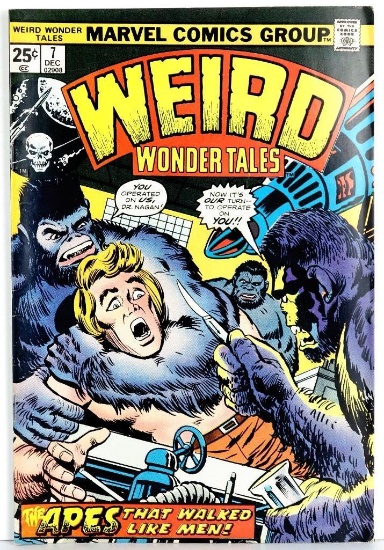 Comic: Weird Wonder Tales #7 December 1974 The Apes That Walked Like Men!