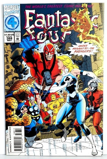 Comic: Fantastic Four #388 May 1994 Deadly Is The Dark Raider!