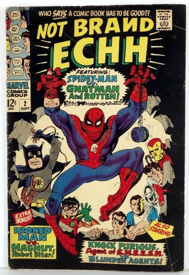 Comic: Not Brand Echh #2 September 1967 SpideyMan vs. Gnatman and Rotten!