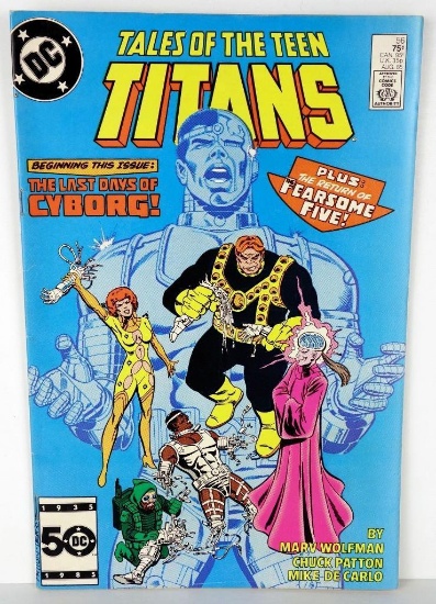 Comic: Tales Of The Teen Titans #56 August 1985 The Last Days Of Cyborg!