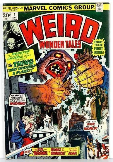 Comic: Weird Wonder Tales #1 December 1973 Fright Filled First Issue!