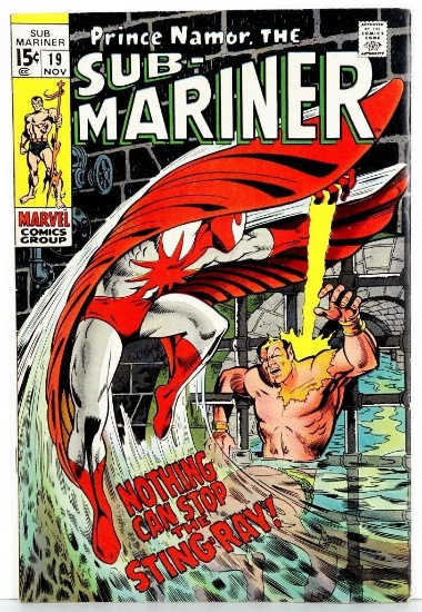 Comic: Sub Mariner #19 November 1969 Nothing Can Stop The Stingray!