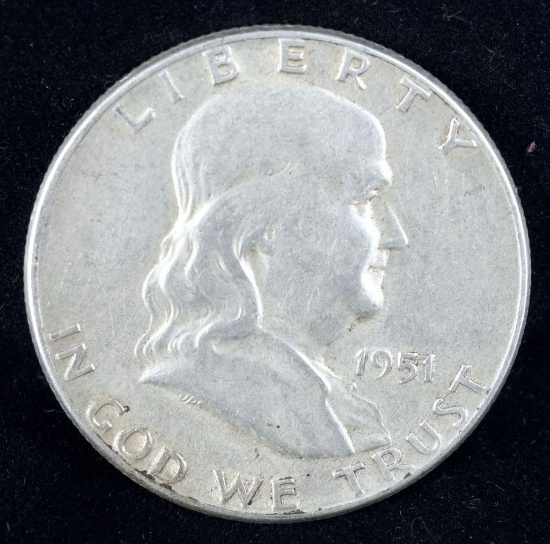 1951 Franklin Half Dollar.