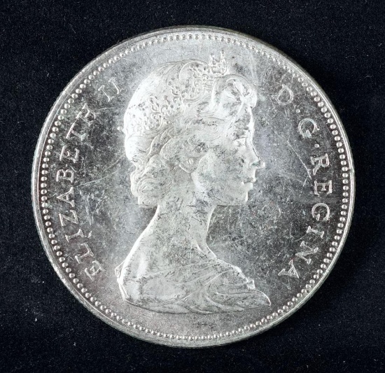 1965 Canada Dollar Silver.