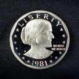 1981 S Susan B. Anthony Dollar Proof.