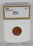 1983 DDR Lincoln Memorial Cent. PCI Certified MS63.