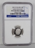 2013 S Silver Roosevelt Dime. NGC Certified PF70 Ultra Cameo Early Release.
