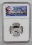 2014 S Silver Washington America The Beautiful Shenandoah Quarter. NGC Certified PF69 Ultra Cameo E