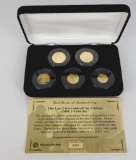 The Last Lira Coins of the Vatican 2001 5 Coin Set.