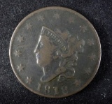 1818 Coronet Large Cent.