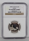 2003 S Silver Maine Washington Statehood Quarter. NGC Certified PF69 Ultra Cameo.