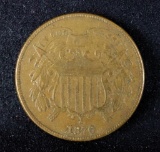 1870 Two Cent Piece.