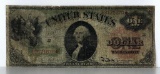 1869 $1 Treasury Note.