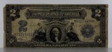 1899 $2 Silver Certificate Note.