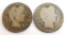 Lot of (2) Barber Quarters includes 1899 S & 1904 O.