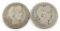 Lot of (2) Barber Quarters includes 1908 S & 1912 S.
