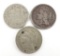 Lot of (3) 1865 Three Cent Nickel Pieces.