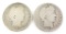 Lot of (2) Barber Quarters includes 1894 S & 1904 O.