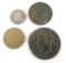 Lot of (4) U.S. Coins includes 1853 Half Dime, 1869 Two Cent Piece 1851 Large Cent & 1858 Flying