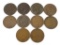 Lot of (10) 1881 Indian Head Cents.