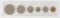 Lot of (6) U.S. Coins includes 1972 Eisenhower Dollar, 1972 Kennedy Half, 1984 D Washington Quarter,
