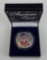 1999 Colorized American Silver Eagle 1 oz. in decorative holder.