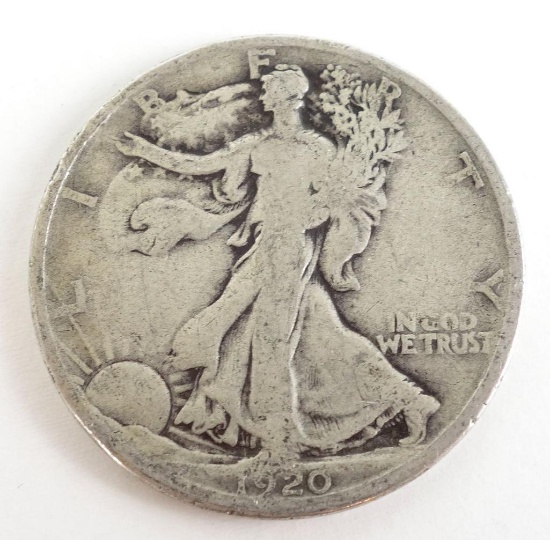 1920 D Walking Liberty Half Dollar.