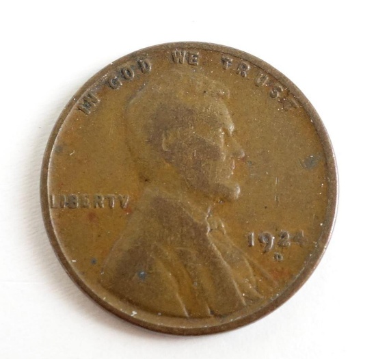 1924 D Lincoln Wheat Cent.