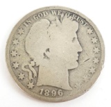 1896 Barber Half Dollar.