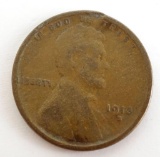 1913 S Lincoln Wheat Cent.