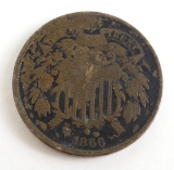 1866 Two Cent Piece.