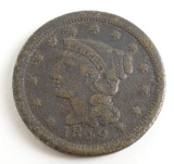 1849 Braided Hair Large Cent.