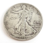 1917 Walking Liberty Half Dollar.