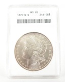 1899 O Morgan Dollar. ANACS Certified MS65.