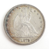 1872 Seated Liberty Half Dollar.