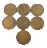 Lot of (7) Indian Head Cents includes (2) 1880, (4) 1881 & 1882.