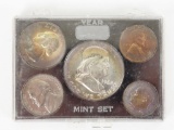 1962 U.S. Date Mint Set 5 Coins.