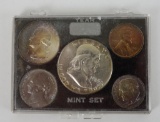 1963 U.S. Date Mint Set 5 Coins.