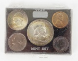 1957 U.S. Date Mint Set 5 Coins.