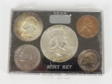 1959 U.S. Date Mint Set 5 Coins.