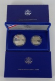 1986 2-Coin Statue Of Liberty Commemorative Proof Set includes Dollar and Half.