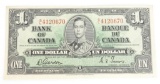 1937 Bank of Canada $1 Note.