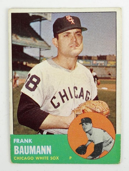 Frank Baumann 1963 Chicago White Sox 381 Baseball Card.