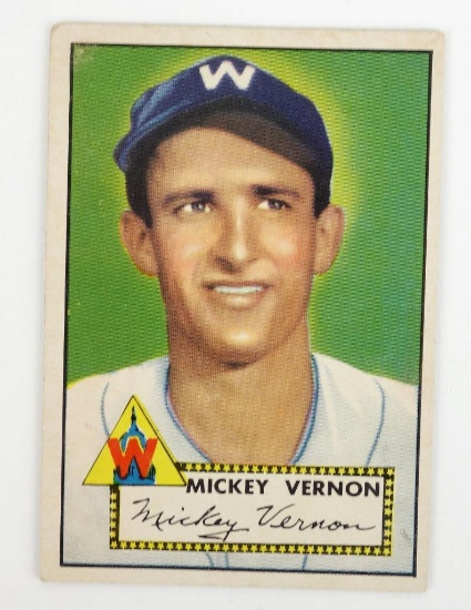 James Vernon 1952 Topps 106 Baseball Card.