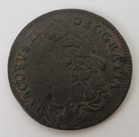 1686 Ireland 1/2 Penny.