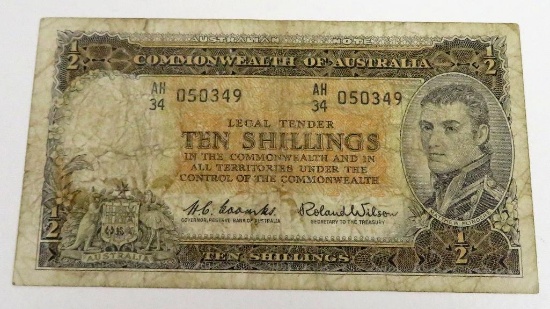 (1961-65) Australia 10 Shillings.