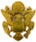 WWII Army Officers Hat Badge.