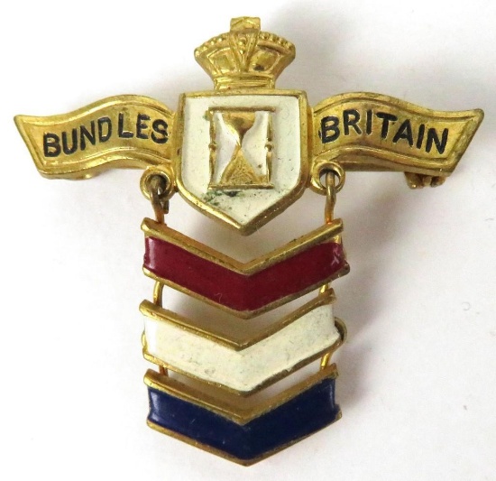 WWII Bundles Britain - British War Relief Pin.